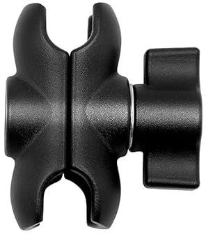 RomHaus 2.36 Metal Double Socket Arm for RAM B Size 1/25mm Ball Mount Extension Short Arm, Mount Accessories for Gopro/GPS/Phones/Tablets, for Bike, Motorcycle, Truck, Vehicle, etc.