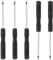 TOP-VIGOR 5pcs Mini Slotted Screwdriver 2mm Flat Head 82mm Length, Small Precision Screwdrivers with Non-Slip Handle for Electronics, Glasses, Watch, Computer and Small Appliance Repair