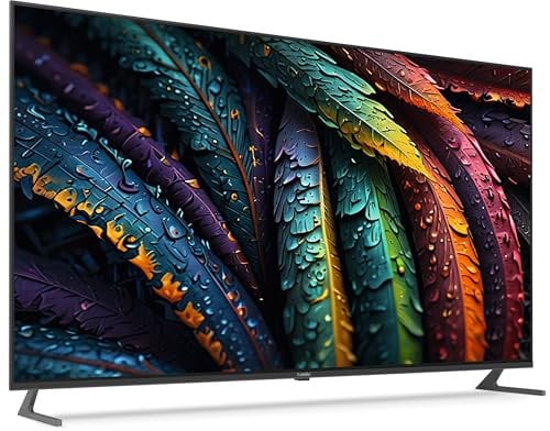 TechniSat TV 55 UHD - 55 Zoll/139 cm 4K/UHD Smart Fernseher (Triple Tuner, WLAN, Streaming Apps, Bluetooth, USB Recording, Timeshift, 2 x 10 Watt) Schwarz