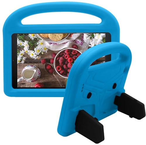 Custodia For tablet For bambini compatibile con custodia For Kindle Fire 7 2015/2017 - Custodia protettiva resistente e leggera in EVA antiurto con supporto(Mavi)