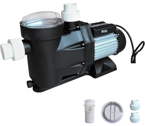 Pompa per Piscina, Pompa for piscina 3 1100W 9000 GPH a velocità singola for piscina fuori terra/interrata Pompa for piscina ad alta portata(3.0HP)