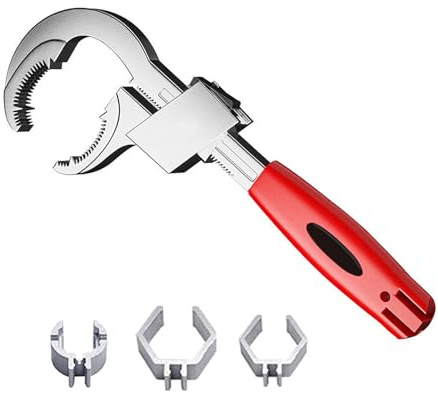 Laikoutd Adjustable Double-Ended Wrench Pipe for Valves/Faucets/Connecting/Shower Heads Hand Tool for Water Multifunctional