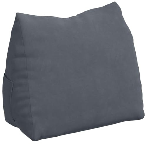vidaXL Rückenkissen Dunkelgrau 60 x 20 x 50 cm Cordstoff