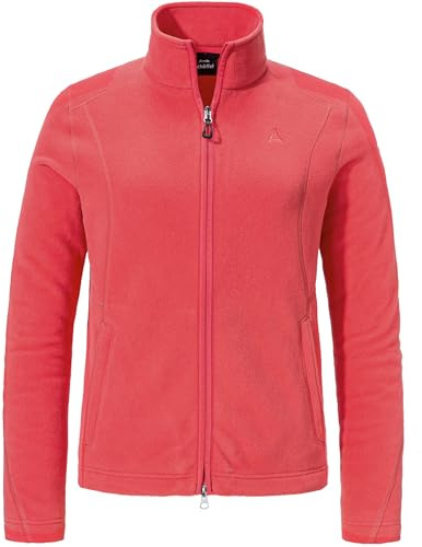 Schöffel Damen Jacke Outdoorjacke Fleece Jacket Leona3, Farbe:Rot, Größe:42, Artikel:-2675 Baked Rose