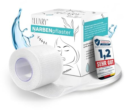 BS Luxry Pansements anti-cicatrices 300 cm – Vainqueur du test (note 1,2) – Pansement en silicone réutilisable pour réduire visiblement les cicatrices en cas de césarienne, chirurgie, brûlure