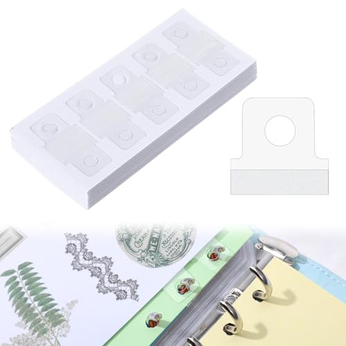 Ymapinc 500PCS Clear Binder Hole Reinforcement Stickers