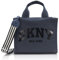 DKNY Damen Hadlee Small Canvas Tote Tragetasche, Dark Denim/Black