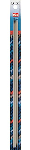Prym - Prym Aluminium (30cm, 2.50mm) Double-Pointed Needles Set - 5 Needles