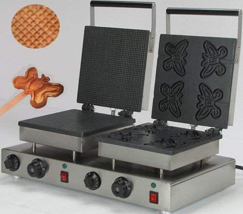 Hanchen NP-574 Commercial Rectangle Cone Maker&Butterfly Waffle Maker Baker Iron Toaster Making Machine (220V)
