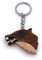 H-Customs Wolf Kopf Zähne Holz Edel Handmade Schlüsselanhänger Anhänger