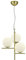 Trio Leuchten Pure 302000308 Suspension en métal laiton mat et verre blanc 3 ampoules E14
