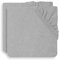Jollein 2550-503-00078 Wickelunterlage Frottee 50x70cm weichgrau (2er Pack), grau, 318 g
