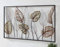 Metall-Bild Blätter, 99x56 cm, Wandbild, Wandschmuck, Wandobjekt, Deko-Landschaft