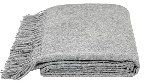 Zoeppritz Decke in der Farbe: Grau, aus Alpacawolle hergestellt, Größe: 130x200 cm, 500050-940-130x200