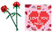 Lego Geschenksets Roses 40460 Love Birds 40522 Brickheadz Valentines Bär 40462 + I Love You Buch (Roses & I Love You Buch)