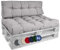 Beautissu Set Palettenkissen Outdoor 1x Sitzkissen 120x80 cm & 1x Rückenkissen 120x40 cm – Auflagen für Paletten Europaletten Palettensofa Lounge Kissen Palettenmöbel Palettenpolster Hellgrau – Style