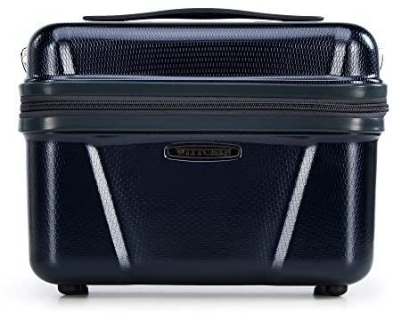 WITTCHEN Kosmetikkoffer Hartschalen Material Polycarbonat Hochwertiger und Stabiler Beauty Case 0,7 kg Dunkelblau