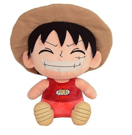 BESTZY Luffy Plush Toys, One Piece Soft Stuffed Toys Plush Doll Plush Figure Plush Toys Cartoon Cuddly Doll Figurine Plush Home Decoration Children's Soft Toys for Children's Birthday Gift (30cm)