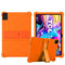 GIOPUEY Funda Compatible con TCL Tab 10 Gen 2 - con Soporte - Carcasa Protectora de Silicona TPU Suave Case - Orange