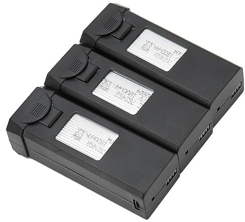 Batterie de Drone RC 1800MAH 3.7V, Paquet de 3 Batteries au Lithium pour Drone Quadrirotor, Batterie de Remplacement UAV 1800MAH pour Drones A258 F184 SP3