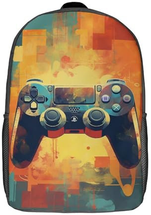 LOUSON Unisex, Backpack Rucksack - Mehrfarbiger Gamepad-Gamer