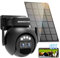 BEENOCAM Solar Security Cameras Wireless Outdoor,2K Solar WiFi Cameras for Home Security,Battery Powered 360°PTZ Security Camera with Color Night Vision,PIR Motion Detection,2-Way Audio,2.4Ghz