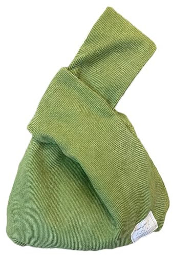 Anopo Kleine Cord Knoten Tasche Handtasche für Damen Niedliche Vegane Einkaufstasche Geldbörse Tote Tasche Avocado Grün