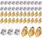 VURYAPI 50 Stück Edelstahl Clip-On Ohrring Flache Runde Ohrclips Damen Tablett Ohrklipser Damen Ohne Ohrlöcher Ohrring Zubehör Für Ohrringe Clips Schmuckherstellung Bastel Zubehör (Gold Silber
