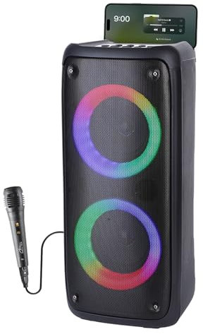 Media-Tech Altavoz portátil, karaoke, Bluetooth 5.0, 1000W, MT3181