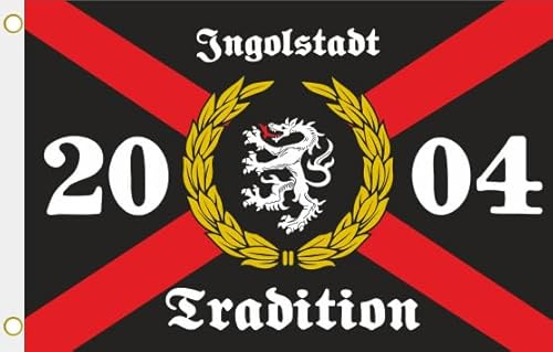 U24 Flagge Fahne Ingolstadt Tradition 2004 Hissflagge 90 x 150 cm