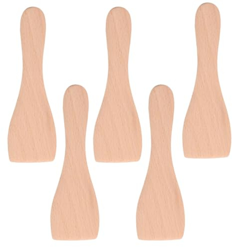Holz-Pfannenschaufel – Raclette-Spachtel aus natürlichem Buchenholz, kompatibel mit SEB, Tefal und anderen, ideal für Raclette, Grill und Wok (5)
