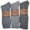 WB Socks Mens Thick & Warm socks 3 pairs per pack, Grey, Medium = UK Mens Shoe Size 6-8