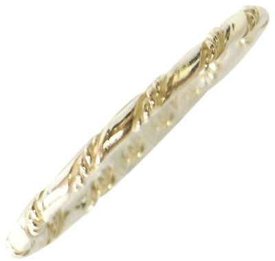 Chic-Net Silberringe dünn gewunden Kordel glatt glänzend 925er Sterling Silber Ringe 52