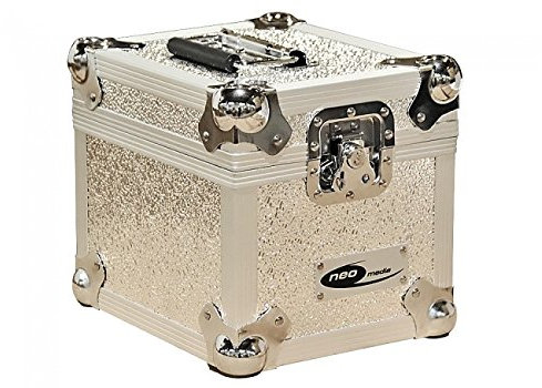Neo Media 7-Inch 100 LP DJ Storage Box - Silver