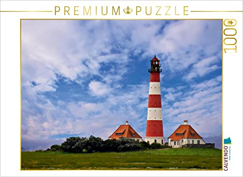 CALVENDO Puzzle Westerhever Leuchtturm | Lege-Größe cm Foto-Puzzle für glückliche Stunden