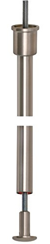 Porro AI202500S Baldachin-Abhängung ø 20 mm Beta, Rohrlänge 900 mm, Edelstahl
