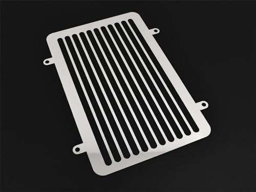 ZIEGER - Cubierta del radiador compatible con Kawasaki VN 900 Classic/Custom Clean, color plateado