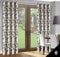 DecoKing 140x245 cm Creme Ecru Hellbeige grau Stahl anthrazit Graphit Vorhang Vorhänge Blickdicht Fensterdekoration Gardine Ösenschal Blumenmuster Cream Grey Steel Graphite