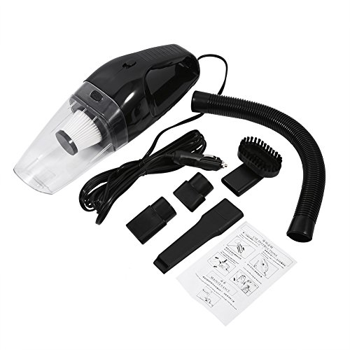 Keenso Car Vacuum Cleaner, 12V 120W Portable Handheld Wet & Dry Auto Car Vacuum Cleaner with 5m/16.4ft Cable(Black)