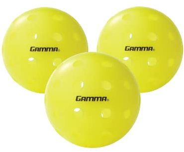 Gamma Sports Photon Outdoor Pickleballs, High-Vis Optic Green USAPA Approved Pickleball Balls (3 Pack)