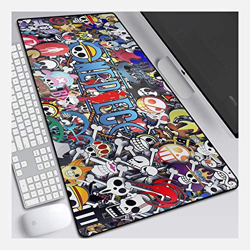 Mouse Mat ONEPIECE 800X300mm Mouse Pad,Perfect precision and speed Gaming Mouse Mat with 3mm-Thick Base,for notebooks, PC, V
