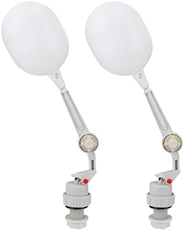 2pcs en plastique flotteur robinet à tournant sphérique réservoir robinet à flotteur pour cheval bovins remplissage automatique réservoir d'eau réservoir eau de poulet seau g1 / 2 tubeRéservoirs WC