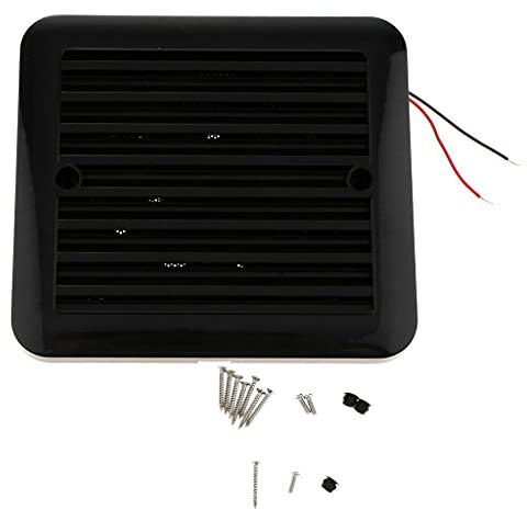 SUNWAN 12V RV Caravan Van Car Side Vent Fans Exhaust Port Air Fan One-Way Strong Wind Cooling Fan for Kitchen Bathroom(Black)