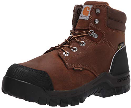 Carhartt Men's Rugged Flex 6 Waterproof Met Guard Comp Toe Work Boot CMF6720, Brown, 10M