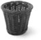 HENDI Snack-Korb, Snack halter, Mini Frittierkorb, Chip korb, Obstkorb, zum Servieren für Pommes Frites, Garnelen, Zwiebelringen, ø130x(H)110mm, Schwarz