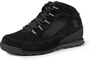 Timberland Euro Rock Heritage L/F, Stivali, Uomo, Black Suede, 49 EU