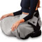 still and steady Yoga Poncho - Meditationsdecke - aus Lammwolle, ideales Zubehör für Yogamatte und Meditationskissen (Graue Wolle)