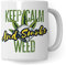Weed Tasse Cannabis Kiffer Geschenk lustig Stoner Kaffeetasse mit Cannabis Motiv Kiffer Geschenkidee Marihuana Kaffeebecher Keep Calm Teetasse
