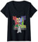Damen Orden des Oststerns OES Ring Diva Sisters of Color T-Shirt mit V-Ausschnitt