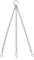 D.A.Y. Republic 14 Three Point Heavy Duty Metal Hanging Basket Chain - Heavy Duty Weatherproof Chain for Garden Hanging Flower Baskets (One Metal Chain)